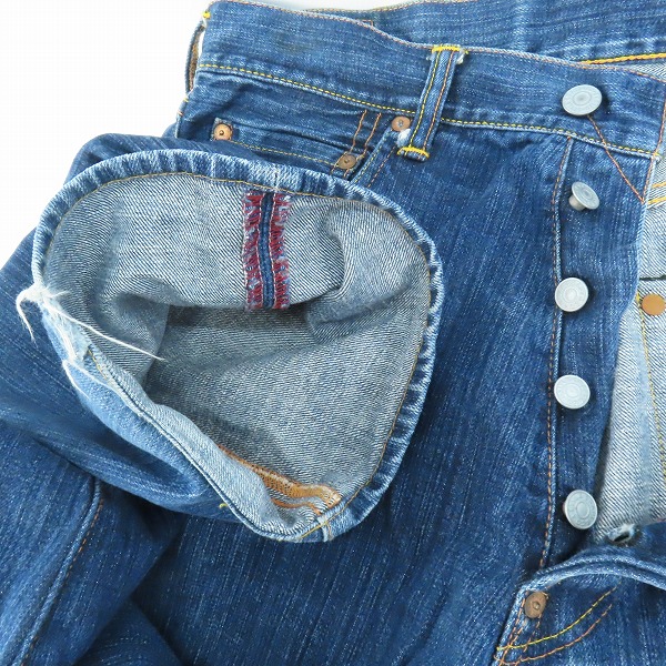 実際に弊社で買取させて頂いたEVISU/エヴィス カモメプリント デニムパンツ 33×35の画像 4枚目