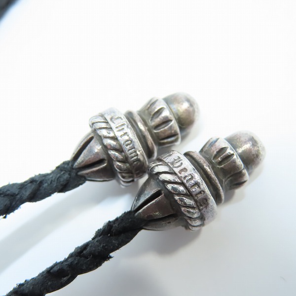 実際に弊社で買取させて頂いたCHROME HEARTS/クロムハーツ スモールCHクロスペンダントw/レザーブレードの画像 7枚目