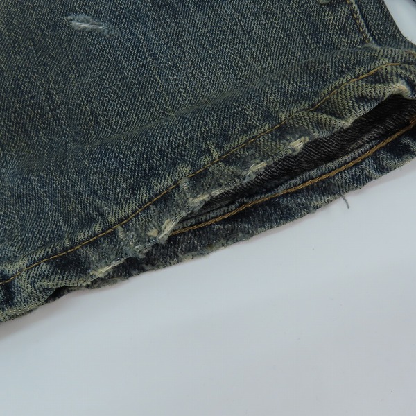 実際に弊社で買取させて頂いたNEIGHBORHOOD ネイバーフッド RUST.SAVAGE.NARROW/14OZ-PT デニムパンツ ジーンズ リペア加工 132DCNH-PTM21 Sの画像 9枚目