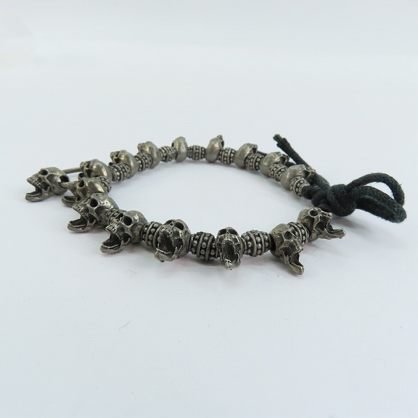 実際に弊社で買取させて頂いたNECROMANCE/ネクロマンス スカルブレスレットの画像 2枚目