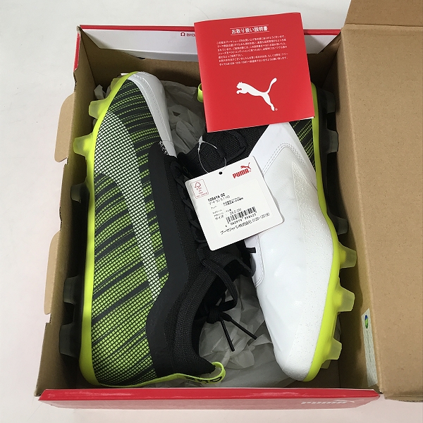 実際に弊社で買取させて頂いた【未使用】PUMA/プーマ ワン 5.1 HG サッカースパイク/105616 02/26の画像 7枚目