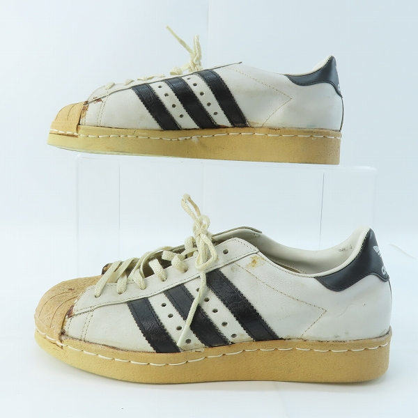 実際に弊社で買取させて頂いた【観賞用】adidas/アディダス 金ベロ/フランス製/ヴィンテージ SUPERSTAR/スーパースター スニーカー 6.5の画像 3枚目