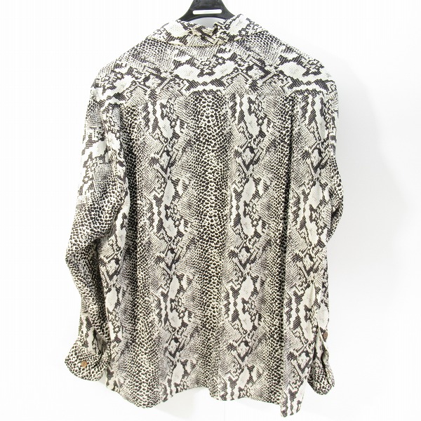 実際に弊社で買取させて頂いたWACKO MARIA/ワコマリア 長袖 オープンシャツ パイソン /Mの画像 1枚目