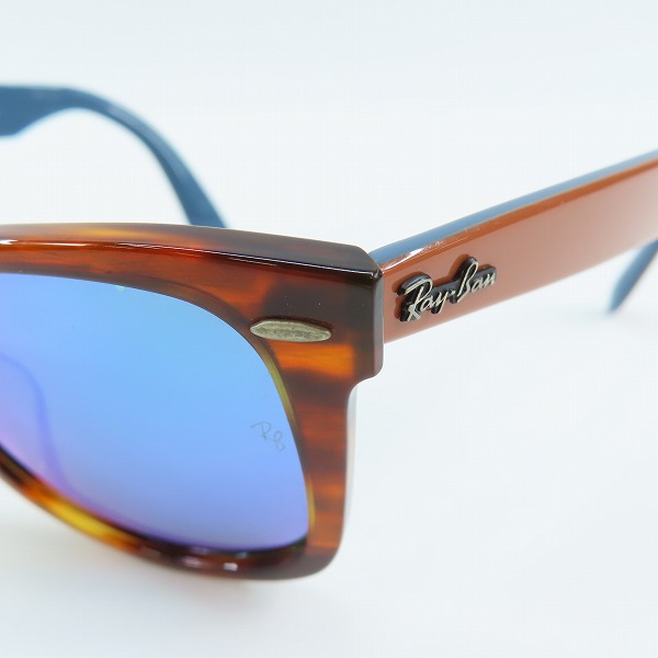 実際に弊社で買取させて頂いたRay-Ban/レイバン WAYFARER/ウェイファーラー サングラス RB2140-F 1176/17の画像 6枚目