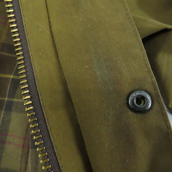 実際に弊社で買取させて頂いたBARBOUR/バブアー BEDALE JACKET/ビデイルジャケット サンドストーン C38/97CMの画像 4枚目