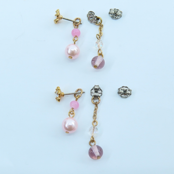 実際に弊社で買取させて頂いたANNA SUI/アナスイ パール/ストーン ロングネックレス/ピアス 2点セット の画像 5枚目