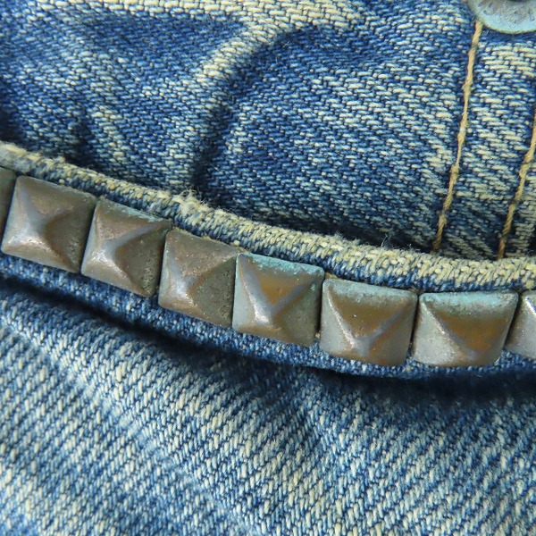 実際に弊社で買取させて頂いたHYSTERIC GLAMOUR/ヒステリックグラマー 3rd小窓セルビッチデニムパンツ/ジーンズ 4AP-2102 30の画像 7枚目