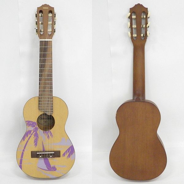 実際に弊社で買取させて頂いた★YAMAHA/ヤマハ GL-1GN  Guitalele/ギタレレ コンパクトボディ 限定デザインモデル ナイロン弦ギター ソフトケース付の画像 1枚目