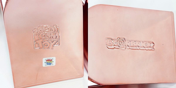 実際に弊社で買取させて頂いた★(1)未使用 MEDICOM TOY/メディコムトイ BE@RBRICK/ベアブリック 不二家 招き猫 ペコちゃん 金運ダブル小判 桃金メッキ 1000%の画像 6枚目