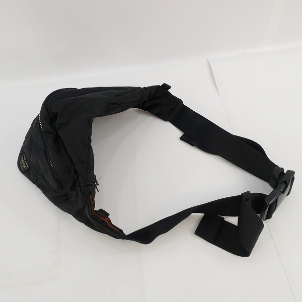 実際に弊社で買取させて頂いた(2)PORTER/ポーター TANKER タンカー WAIST BAG ウエストバッグ ブラックの画像 7枚目