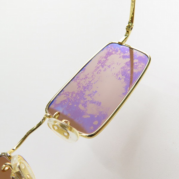 実際に弊社で買取させて頂いた白山眼鏡/ハクサンガンキョウテン サングラス/アイウェア ゴールドの画像 7枚目