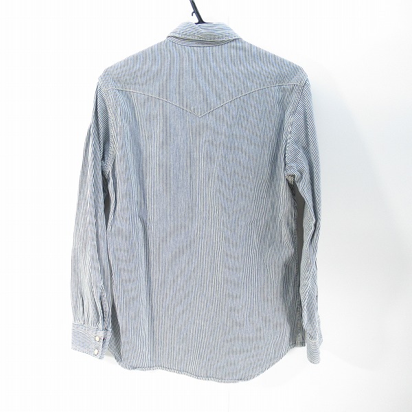 実際に弊社で買取させて頂いたBLUE BLUE/ブルーブルー ウエスタン ストライプシャツ /2の画像 1枚目