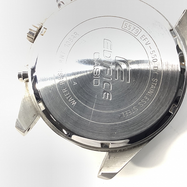 実際に弊社で買取させて頂いた【ケースのみ】CASIO/カシオ エディフィス クロノグラフ 黒文字盤 クォーツ/EFV-550の画像 6枚目