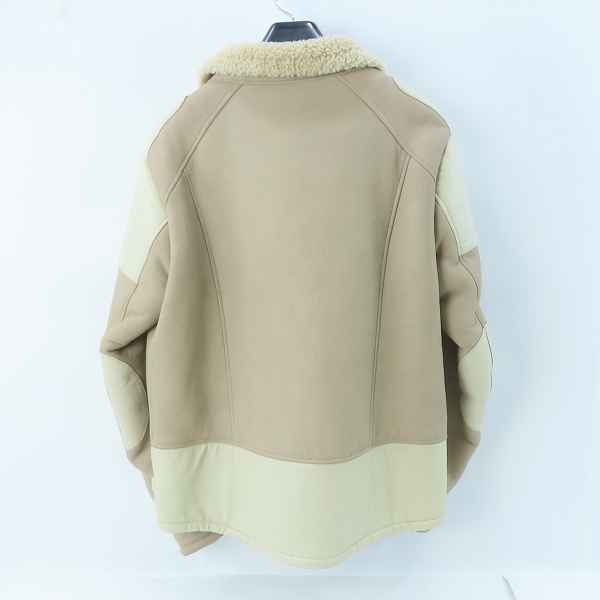 実際に弊社で買取させて頂いた【サンプル】NEIGHBORHOOD/ネイバーフッド 羊革/ムートン レザージャケット/ライダースジャケット 172SZNH-JKM08/Lの画像 1枚目