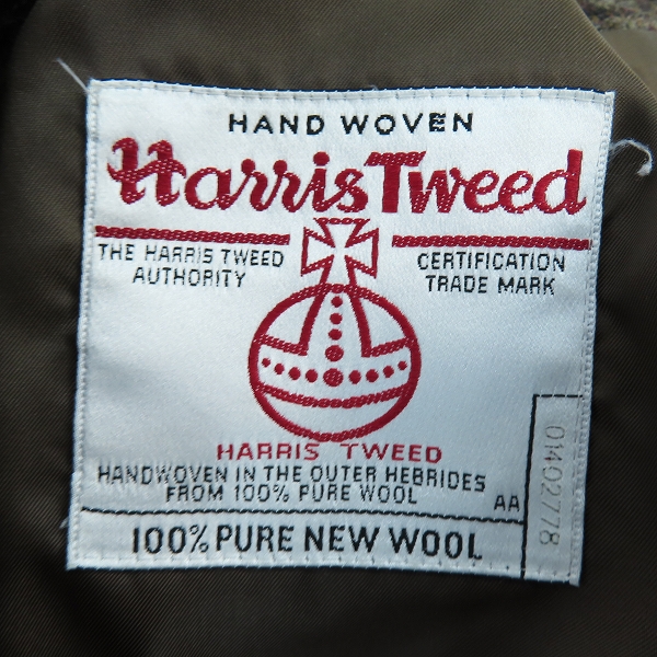 実際に弊社で買取させて頂いたBEMAS LIGHTS/ビームス ライツ ハイスツイード チェスターコート Sの画像 3枚目