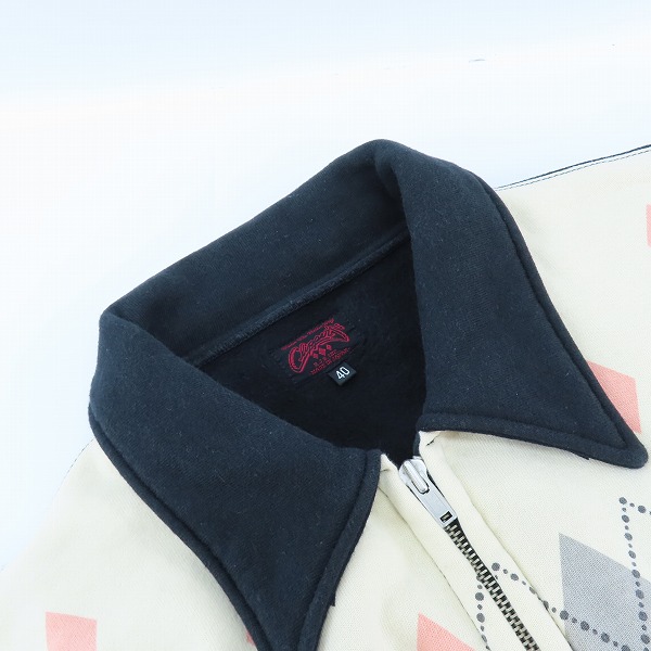 実際に弊社で買取させて頂いたR.J.B Clipper's/フラットヘッド  フラットヘッド ジップアップ スウェットジャケット 40の画像 5枚目