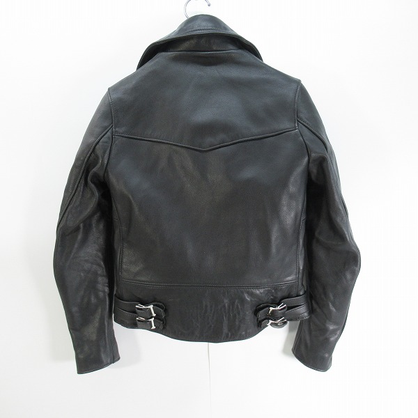 実際に弊社で買取させて頂いたLewis Leathers×HYSTERIC GLAMOUR/ルイスレザー×ヒステリックグラマー ダブルライダースジャケット 0153LB04/Fの画像 1枚目