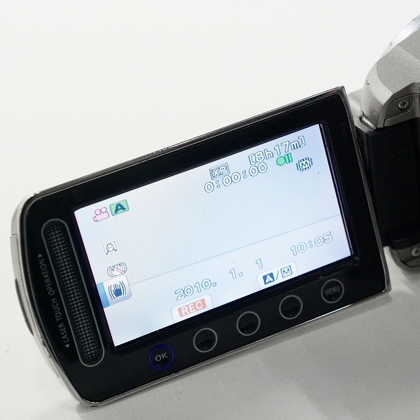 実際に弊社で買取させて頂いたJVC/日本ビクター ケンウッド Everio GZ-HM570 -S エブリオ デジタルビデオカメラ 動作確認済みの画像 5枚目