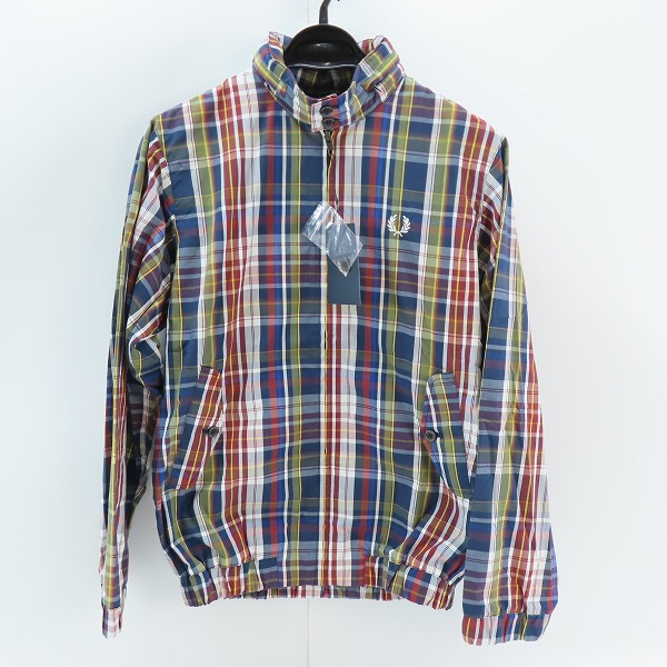 実際に弊社で買取させて頂いた【未使用】FRED PERRY/フレッドペリー Madras Check Harrington JKT JAPAN LIMITED/ジャケット F2625/S