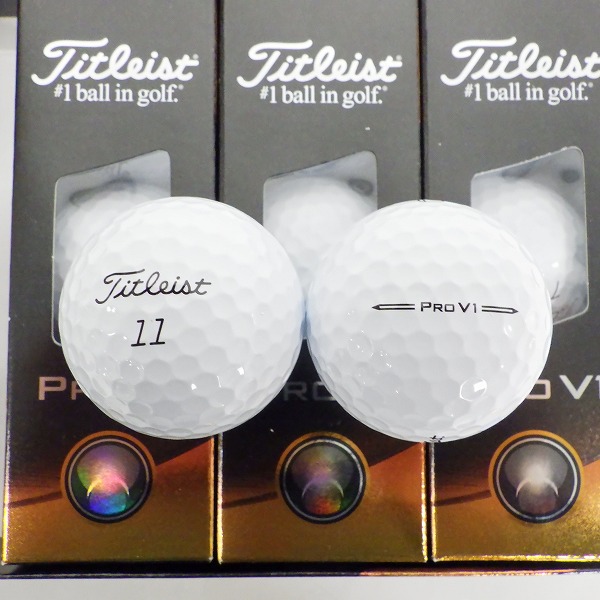 実際に弊社で買取させて頂いた 【未使用】Titleist/タイトリスト PRO V1 ゴルフボール ホワイト 1ダース の画像 1枚目