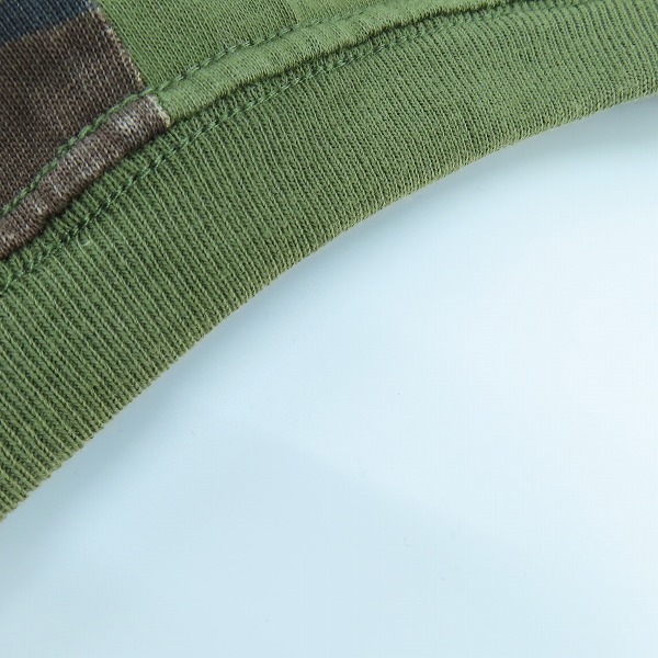 実際に弊社で買取させて頂いたAAPE BY A BATHING APE/エーエイプバイアベイシングエイプ  カモフラ バイカラー Tシャツ AAPTEM0490XXE/Lの画像 8枚目