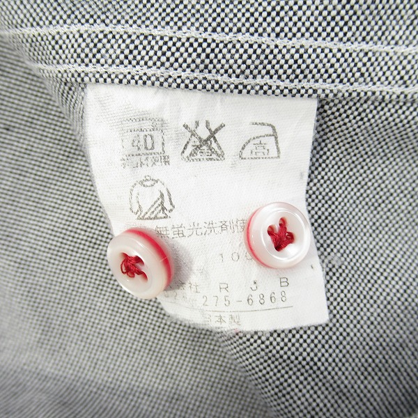 実際に弊社で買取させて頂いたSTEADY BLUE R.J.B/ステディーブルーアールジェービー フラットヘッド 胸ポケット 長袖シャツ/40の画像 4枚目