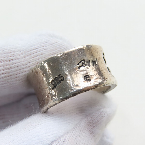 実際に弊社で買取させて頂いたBill Wall Leather/ビルウォールレザー BWL エグゼクティブ クロス リング SV925 /20-21号 の画像 7枚目