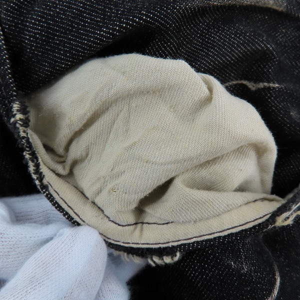 実際に弊社で買取させて頂いたLEVI'S/リーバイス 501 ブラックデニムパンツ 501-0601 /W32 L32の画像 8枚目