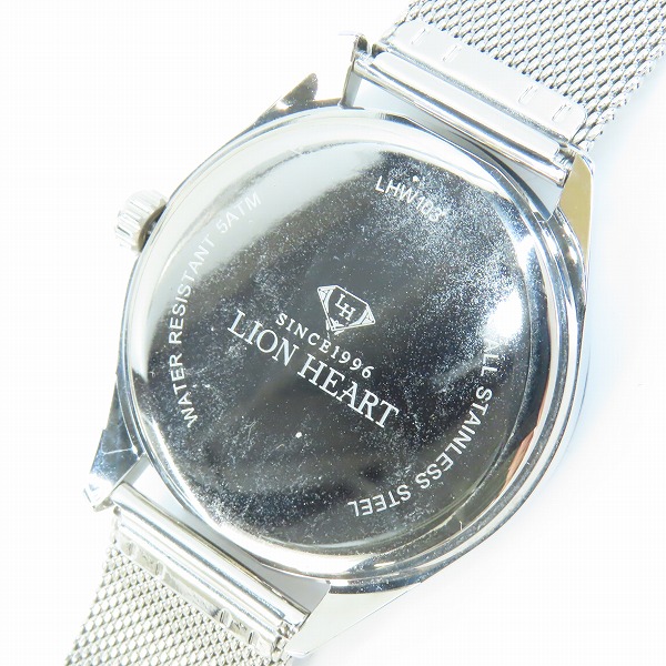 実際に弊社で買取させて頂いたLION HEAT/ライオンハート メタルバンド 腕時計 LHW103【動作未確認】の画像 4枚目