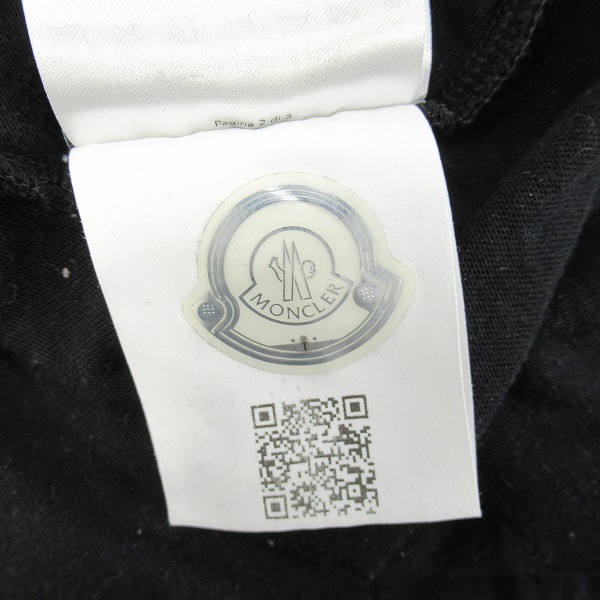 実際に弊社で買取させて頂いた【JPタグ】MONCLER×Lewis Leathers×Fragment/モンクレール×ルイスレザー×フラグメント Tシャツ G209U8C00007/XLの画像 6枚目