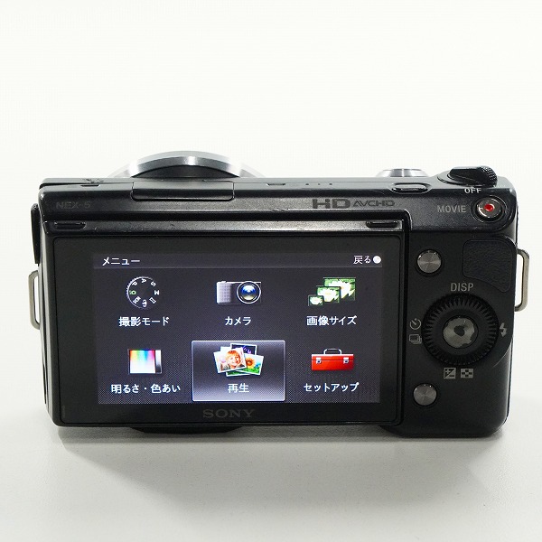 実際に弊社で買取させて頂いたSONY/ソニー α NEX-5 ミラーレス一眼カメラ ボディ 簡易動作確認済みの画像 4枚目