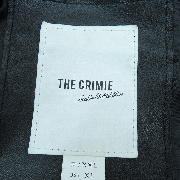 実際に弊社で買取させて頂いたCRIMIE/クライミー ダイヤモンドキルトレザージャケット CR-02C5-JK03/XXL の画像 2枚目
