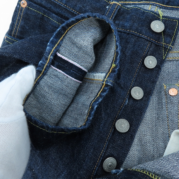 実際に弊社で買取させて頂いたSUGAR CANE/シュガーケーン 2021モデル スタンダード デニムパンツ SC42021/W31/L30 の画像 3枚目