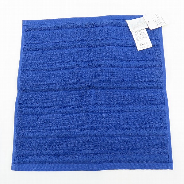 実際に弊社で買取させて頂いた【未使用】 HERMES/エルメス ラビリンス カレ ハンドタオル ハンカチ/ブルーの画像 2枚目