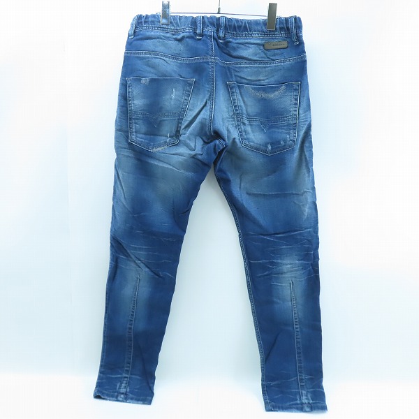 実際に弊社で買取させて頂いたDIESEL/ディーゼル JOGG JEANS/ジョグジーンズ KROOLEY ダメージ加工 ストレッチ/スウェット デニムパンツ/W32の画像 1枚目
