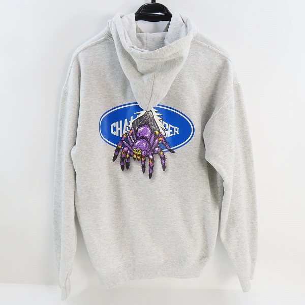 実際に弊社で買取させて頂いたCHALLENGER/チャレンジャー LOGO SPIDER HOODIE プルオーバーパーカー/Mの画像 1枚目