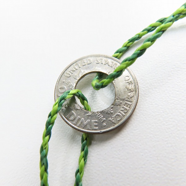 実際に弊社で買取させて頂いたAMP JAPAN/アンプジャパン コイン ブレスレット グリーンの画像 4枚目