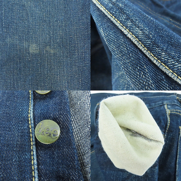 実際に弊社で買取させて頂いたLEE×THE REAL McCOY'S/リー×リアルマッコイズ センター赤タグ デニムパンツ 97111-89 /32の画像 9枚目