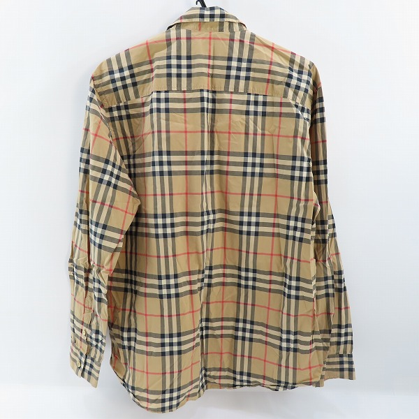 実際に弊社で買取させて頂いた【難有り】BURBERRY/バーバリー チェックシャツ THTHAGAR129SAM 8020863/Lの画像 1枚目