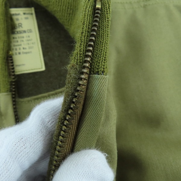 実際に弊社で買取させて頂いたBUZZ RICKSON'S/バズリクソンズ  タンカースジャケット 55-J-100/36の画像 5枚目