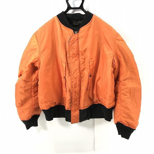 実際に弊社で買取させて頂いたALPHA INDUSTRIES/アルファインダストリーズ MA-1 フライトジャケット XLの画像 2枚目