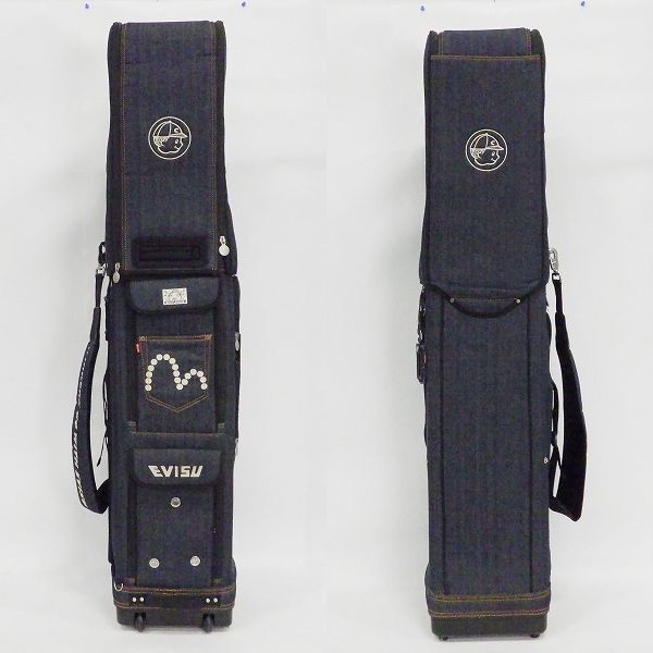 実際に弊社で買取させて頂いたEVISU GOLF/エヴィスゴルフ/エビス 3分割キャディバッグ 収納ボックス・キャスター付き デニム/ジーンズ の画像 1枚目