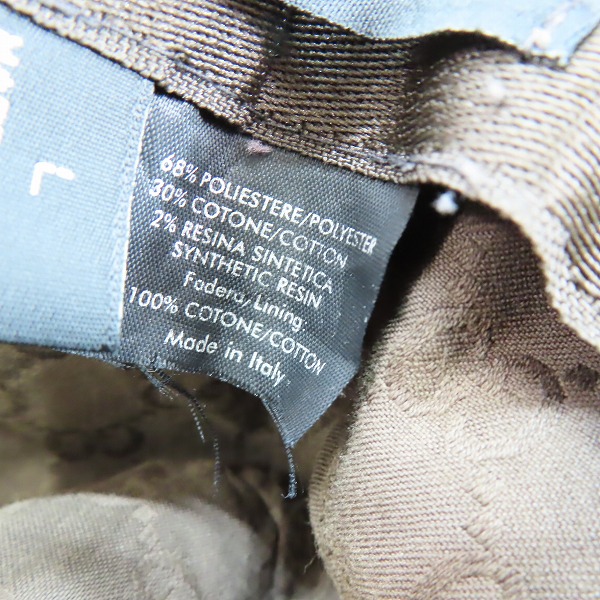 実際に弊社で買取させて頂いたGUCCI/グッチ シェリーライン ハット/帽子 Lの画像 6枚目