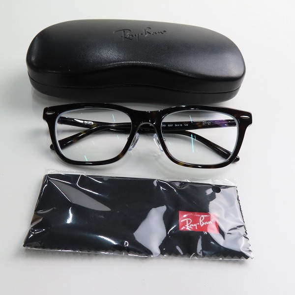 実際に弊社で買取させて頂いたRay-Ban/レイバン ウェリントン型 度入り メガネフレーム/アイウェア RB5426D 8287の画像 8枚目