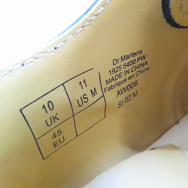 実際に弊社で買取させて頂いたDr.Martens/ドクターマーチン スチールトゥ 3ホールシューズ 1925 5400/UK10の画像 5枚目