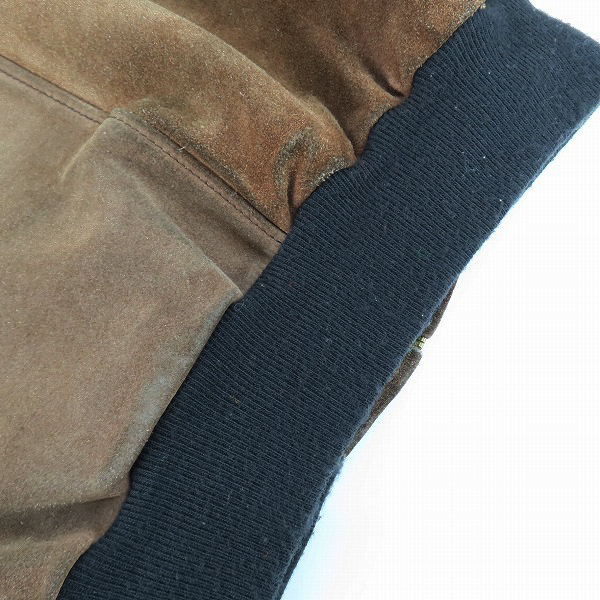 実際に弊社で買取させて頂いたSchott/ショット USA製 Lot5151 スエード レザー ジップアップ ジャケット/ブルゾン /38の画像 6枚目