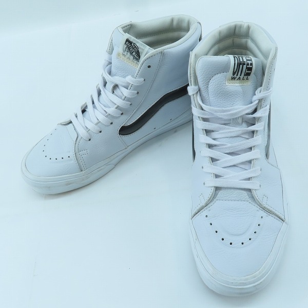 実際に弊社で買取させて頂いたVANS/バンズ SK8-HI XL/スケートハイXL BIG MOOD WHITE レザースニーカー VN0A5KRYWHT/27