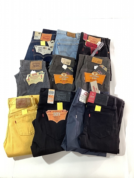 実際に弊社で買取させて頂いた【おまとめ/未使用含む】Levi's/リーバイス デニム/カラーパンツ/コーデュロイパンツ 他