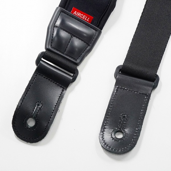 実際に弊社で買取させて頂いたAIRCELL/エアセル 幅約5.5cm 厚手 ギターストラップ ベースストラップ ブラックの画像 3枚目
