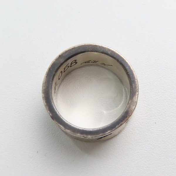 実際に弊社で買取させて頂いたBill Wall Leather/ビルウォールレザー BWL エグゼクティブ クロス リング SV925 /20-21号 の画像 5枚目